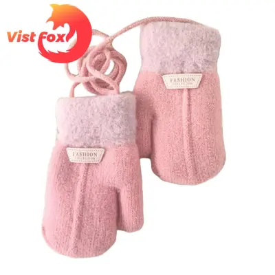 Solid color best sale baby mittens