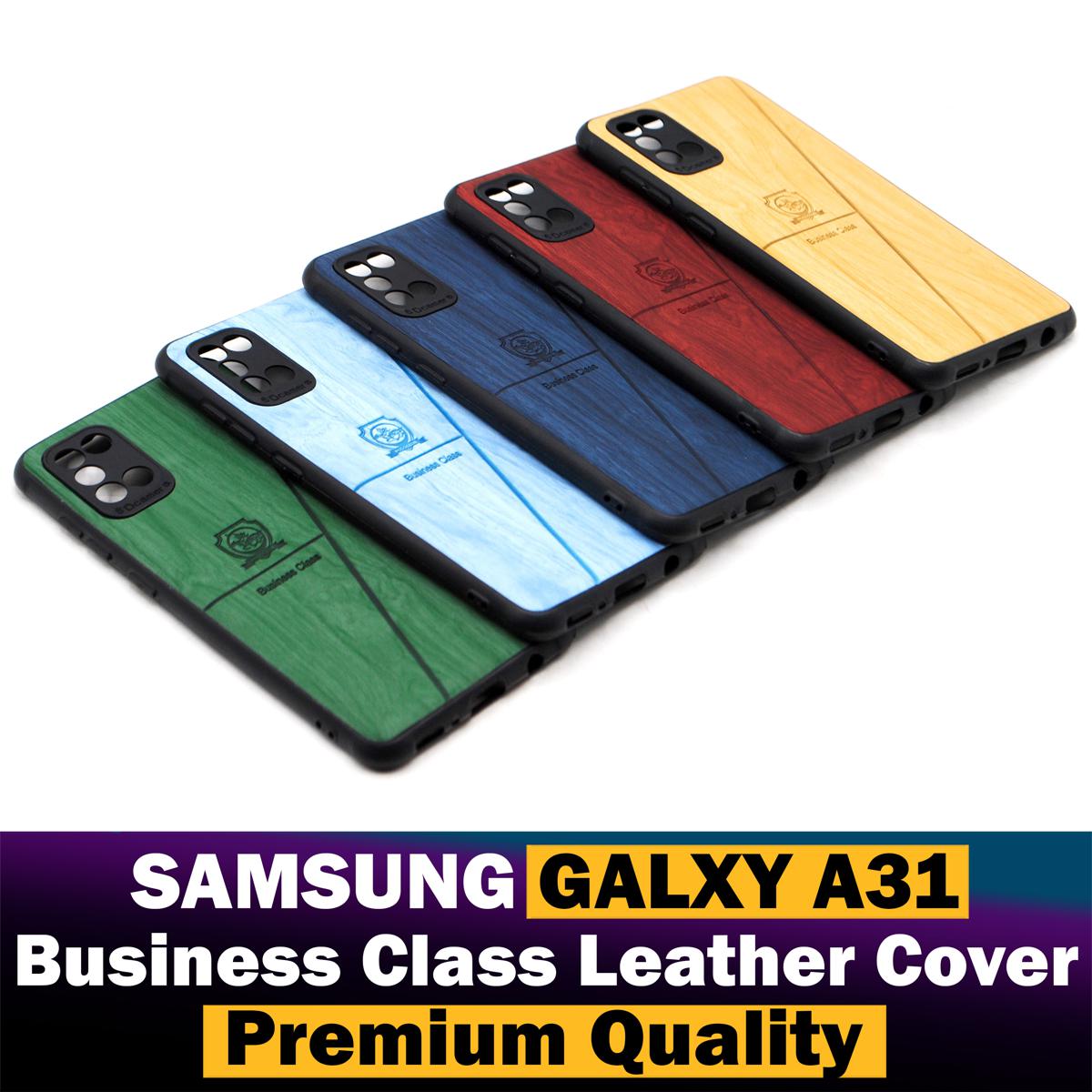 samsung a31 back cover leather