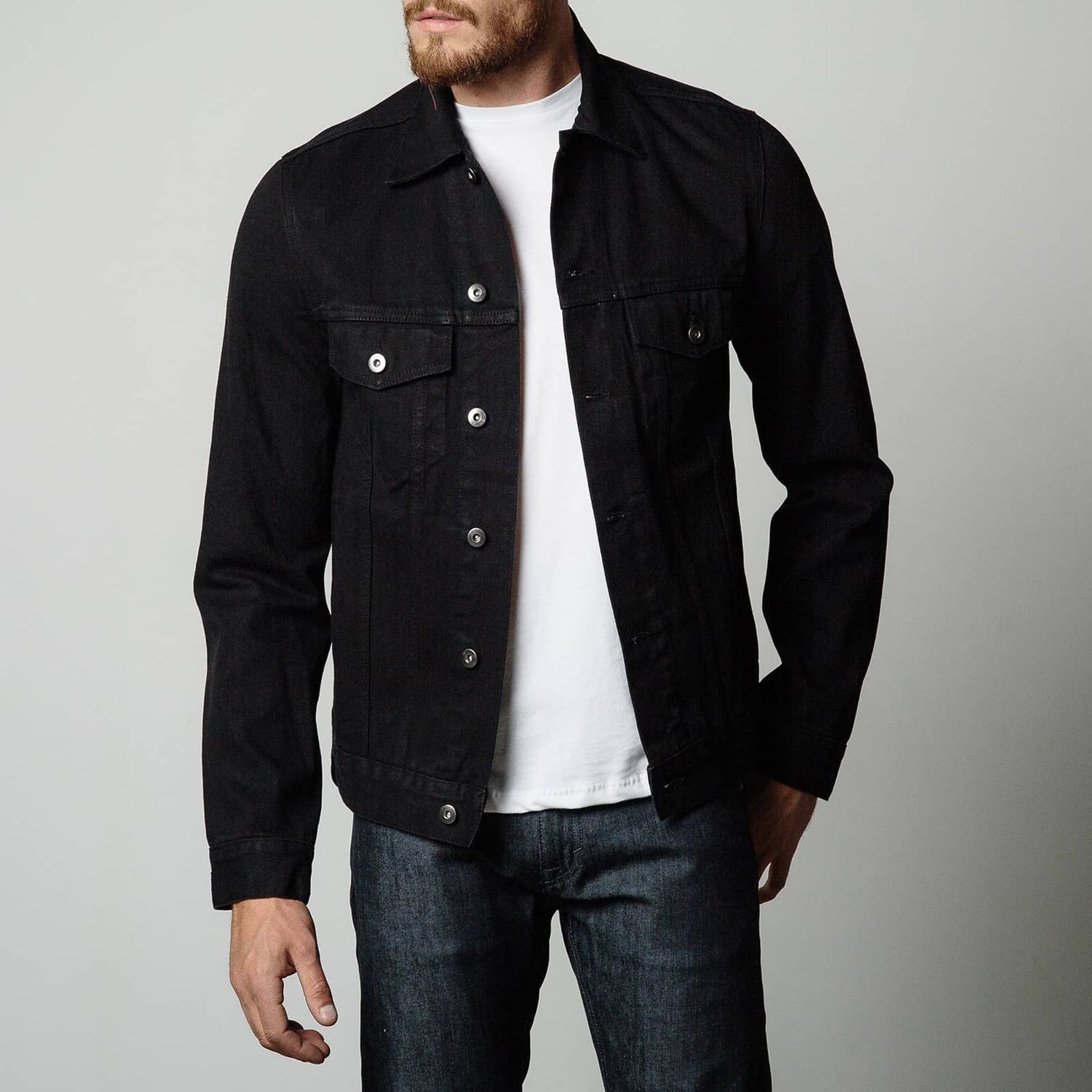 mens denim jacket no sleeves