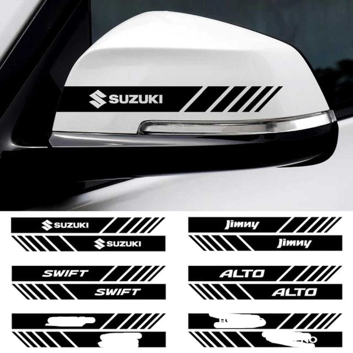 2PCS (BLACK) Car Rearview Mirror Decoration Sticker Body Decal For