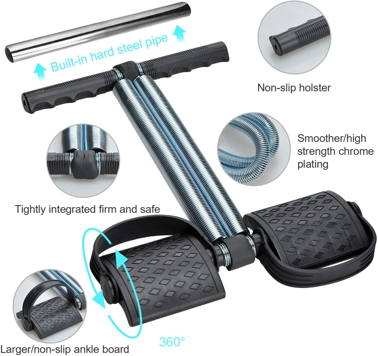 Tummy Trimmer Single Spring And Double Spring Home Gym Abs Exerciser Premium Quality With Tummy Twister