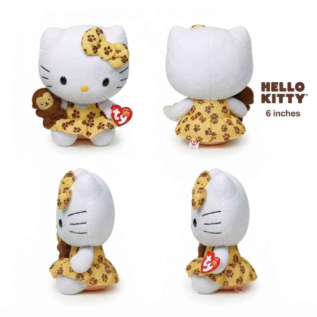 Hello Kitty Soft Plush Toy – Cute Cuddly Stuffed Character Doll for Kids, Girls & Collectors | Kawaii Collectible Gift