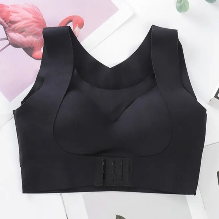 Bras Front Closure Large Size Corrector Lifting Bra Womens Push Up Cross  Back Underwear Shockproof Sports Support Fitness Vest S 5XL From 15,72 €