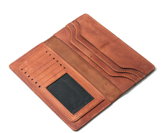 MODVESTE Handmade camel brown Mini Leather Wallet For Men High Quality Leather Wallets