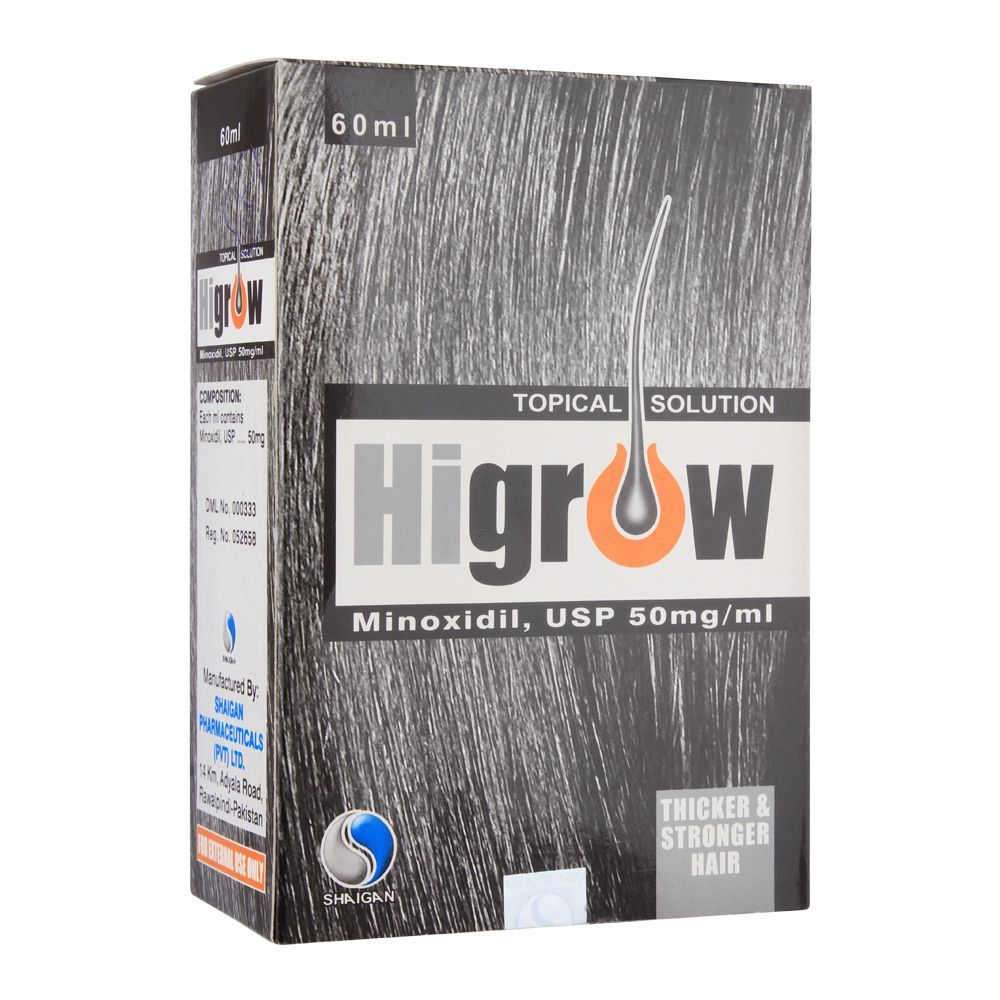 Higrow Minoxidil Topical Solution | Hair Treatment Care | 60ml