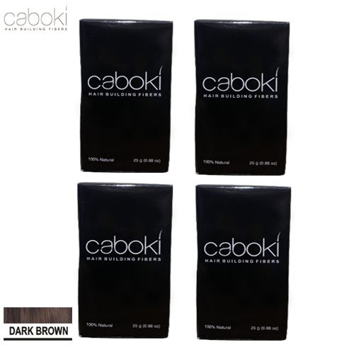 Caboki Hair Fibers 25g Dark Brown Pack Of 4