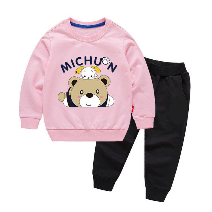 Sweatshirt And Pajama / Trousers For Kids Baby Girls & Baby Boys Imported Comfy Winter Warm Top Clothes Sets Dresses Outfit