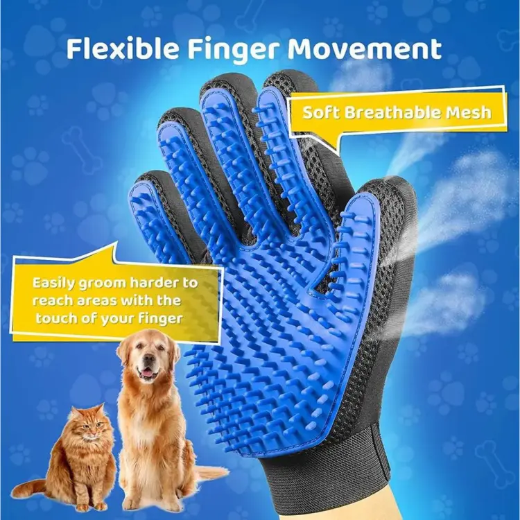 Pet glove outlet groomer