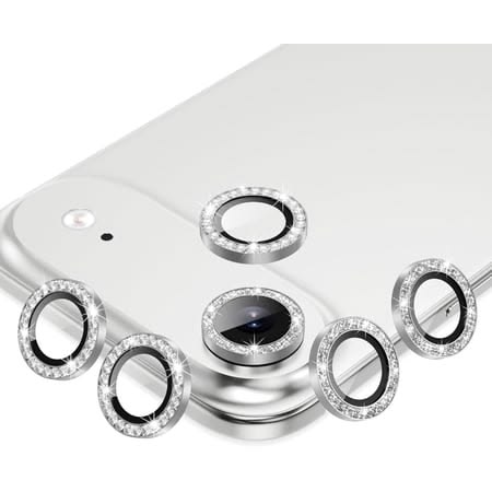 Diamond Camera Lens Protector For 11 / 12 / 13 / 14 / 15 / 16 / 17 Series  Luxury Sparkle Shockproof Camera Guard