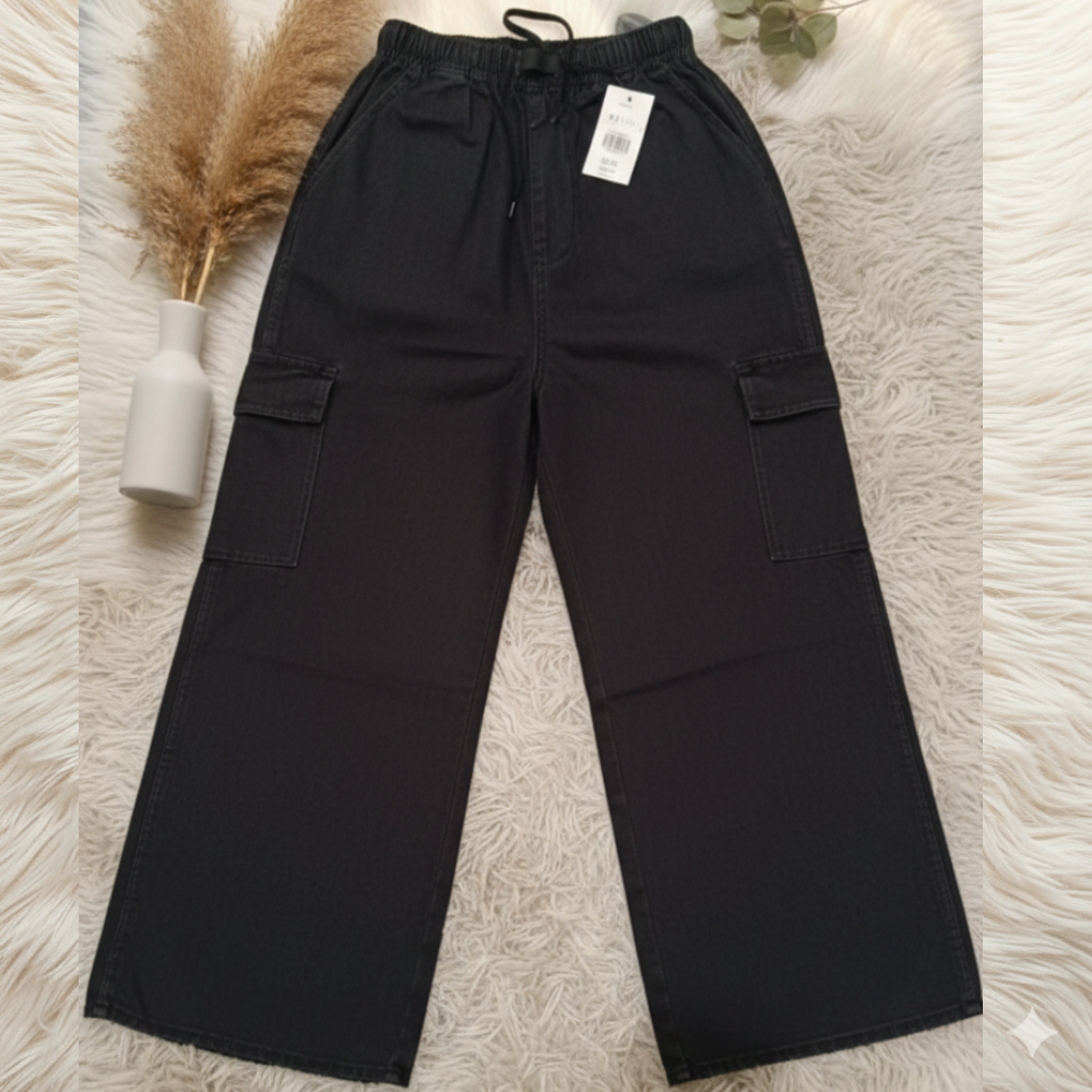 Trendy Baggy Jeans for Girls | Soft Denim |Women High Waist Baggy Jeans – Wide Leg Loose Fit Korean Denim Pants for Girls | Trending Ladies Jeans, Mom Jeans, Straight Fit, Stylish & Comfortable Daily Wear Women Denim | Best Selling Baggy Jeans for Girls