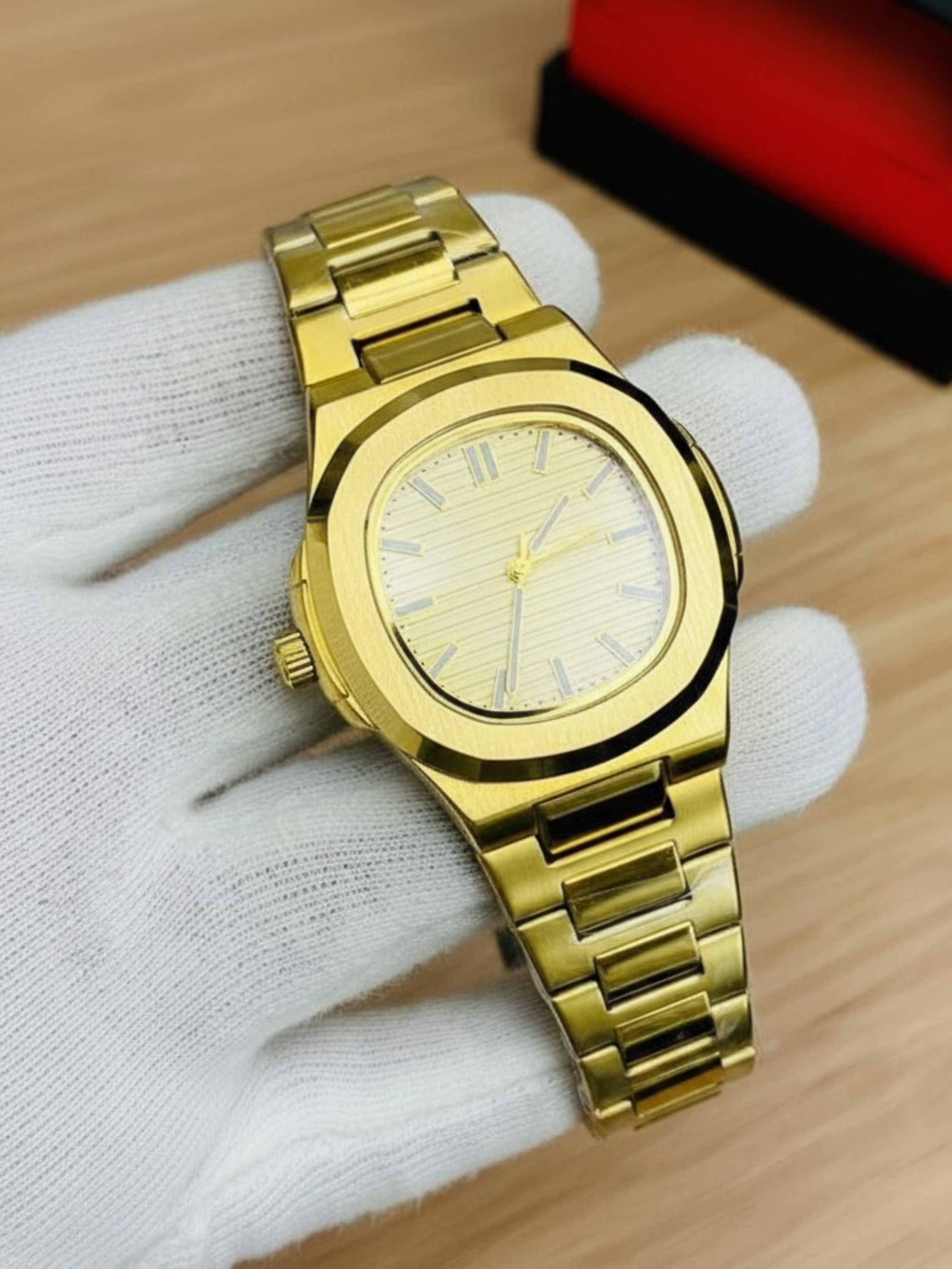 Wrist Watch for Men Stainless Steel Quartz Watch Classic and Luxury Style Water Resistant Multiple Colors