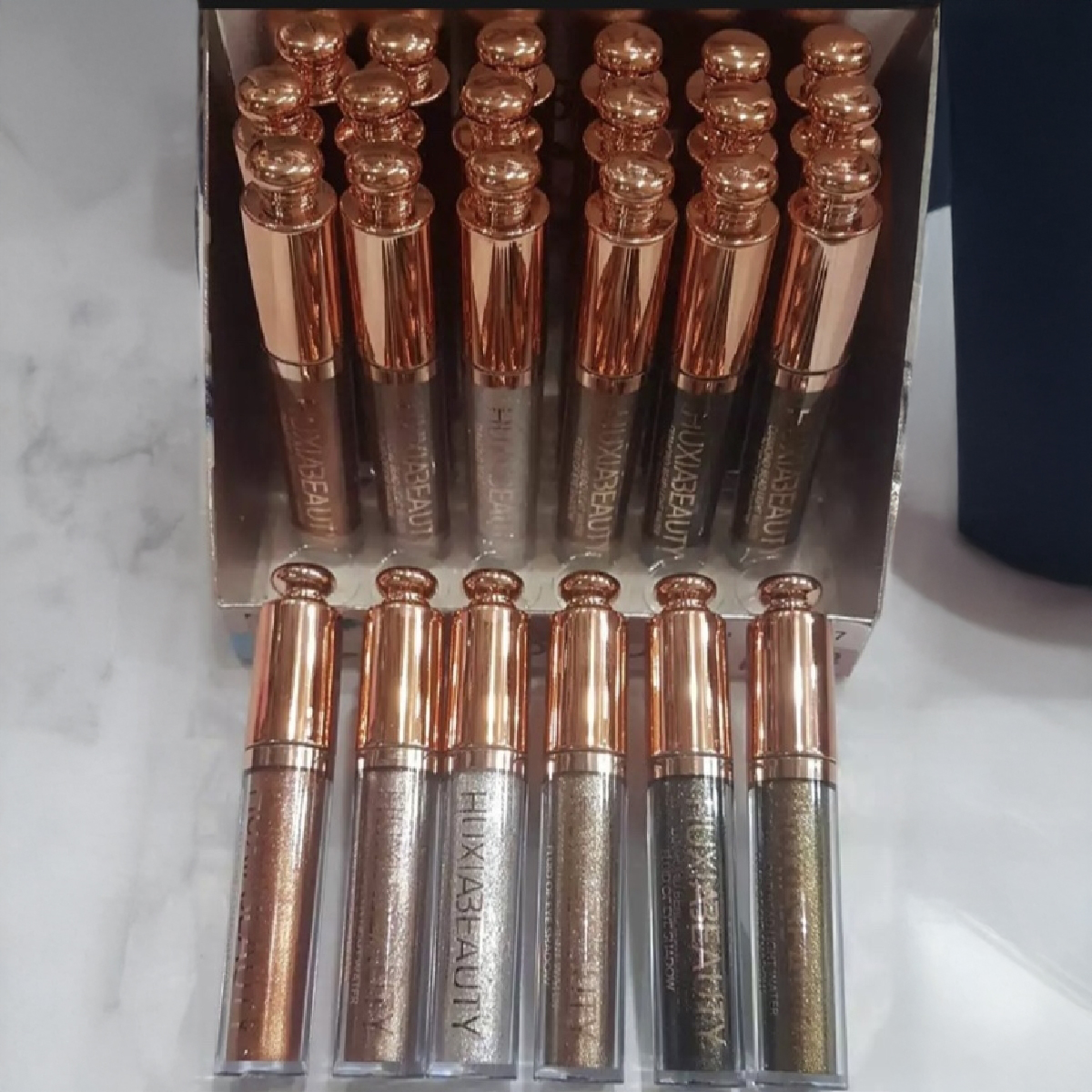 Liquid Glitter Eyeshadow Pack Of 6 pcs Long-lasting Glitter Eyeshadows Glamorous Eye Palette