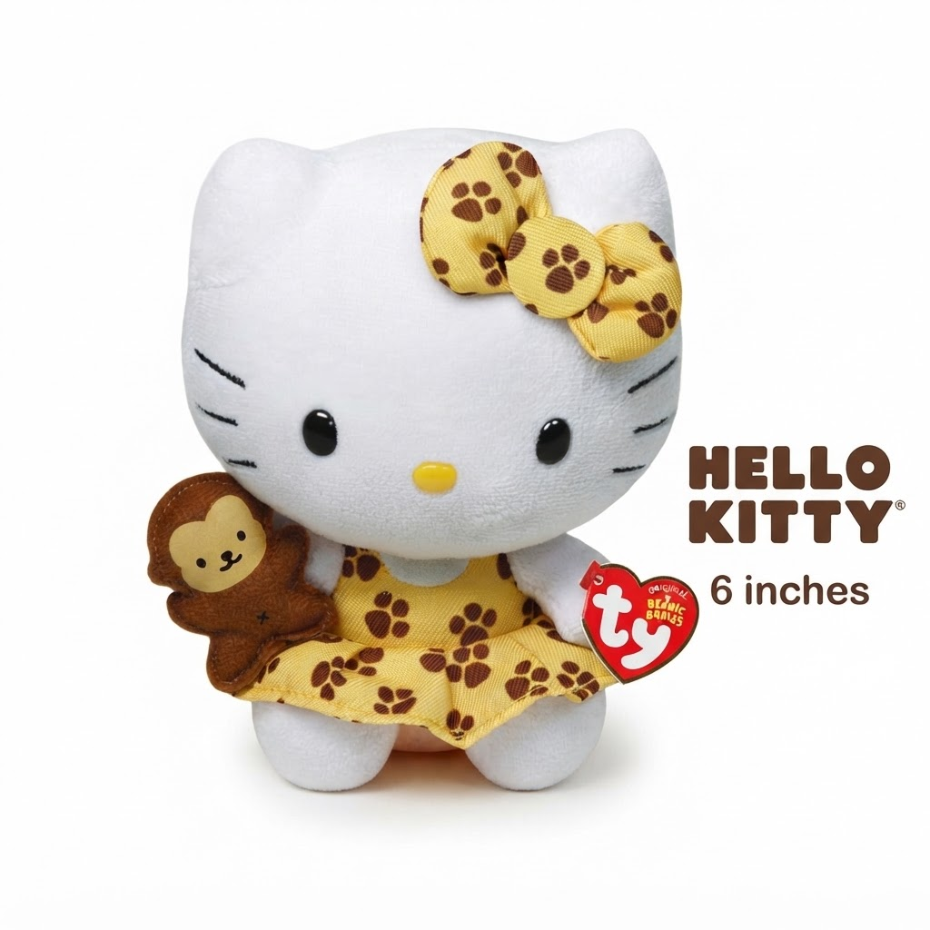 Hello Kitty Soft Plush Toy – Cute Cuddly Stuffed Character Doll for Kids, Girls & Collectors | Kawaii Collectible Gift