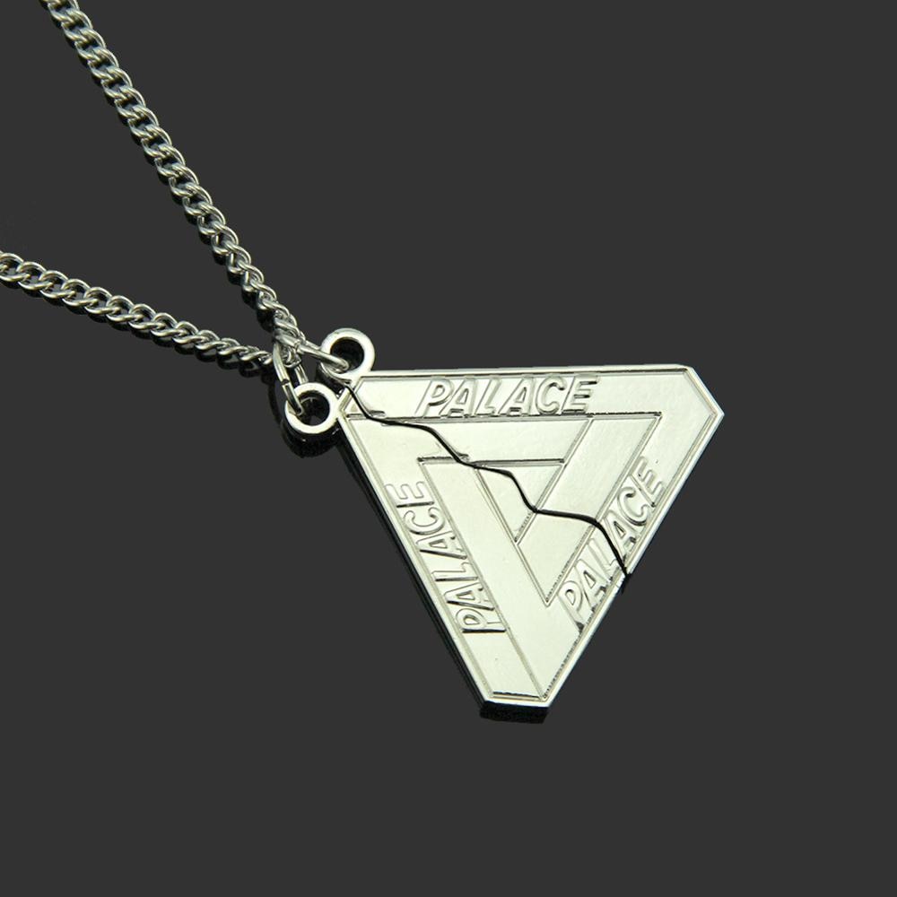 Stainelss Steel Palace Triangle Best Friends Forever Pendants Necklace for  Men BFF Jewelry Gold Silver Color Drop Shipping