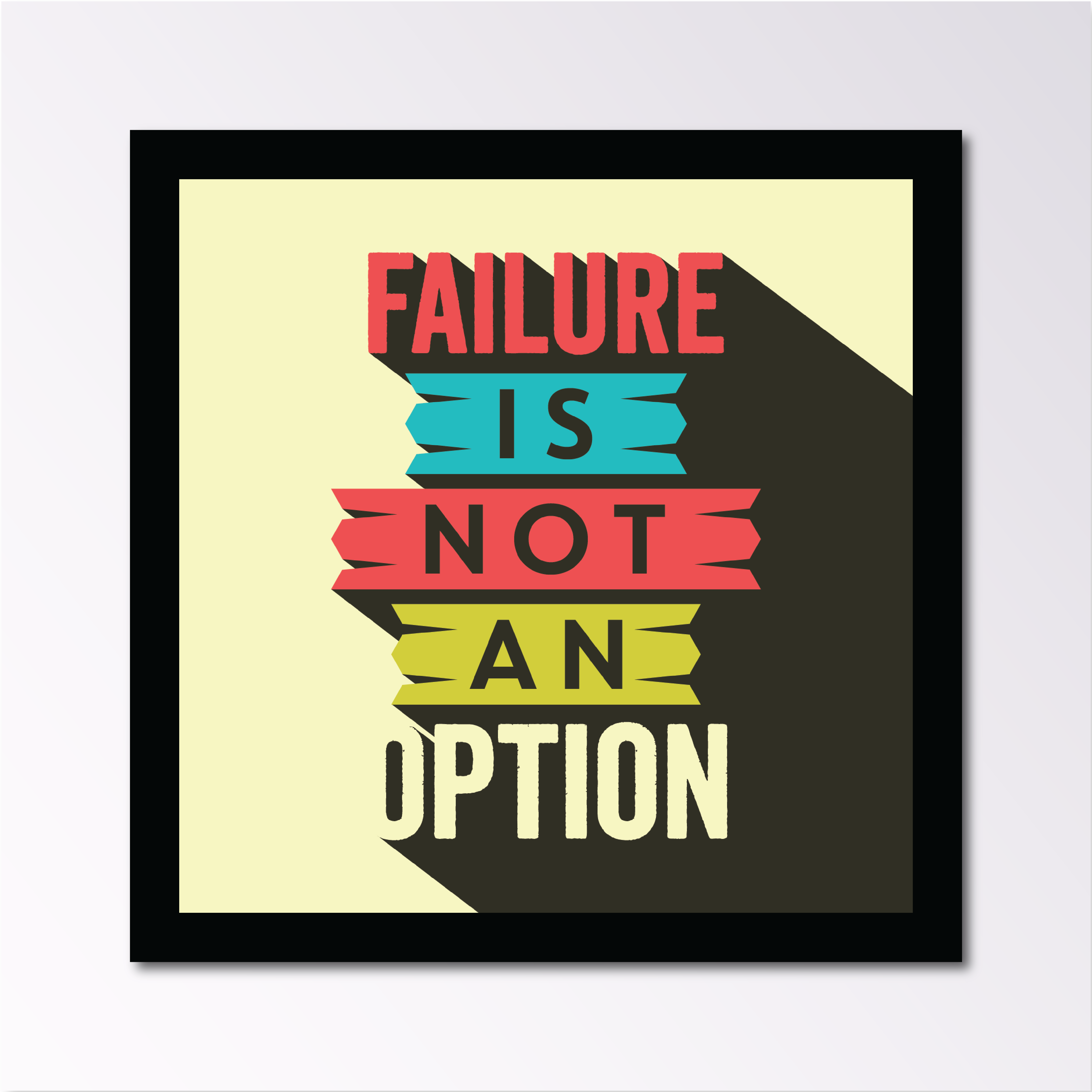 Set Of 4 Frames | Frames For Wall | Motivational Quotes Frames for Wall Office & Students  | Frames for Room Decoration |  Frames for Table & Wall Display Decor