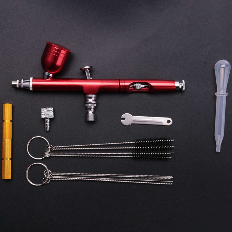 7Cc 0.3 Nozzles Airbrush With 11Pcs Set Cleaning Accessories Cake  Decorating Brushes For Manicure Air Brush