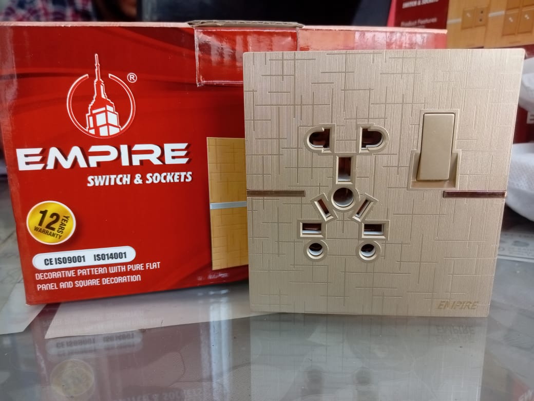 Empire Metal series china fitting switch board | Daraz.pk