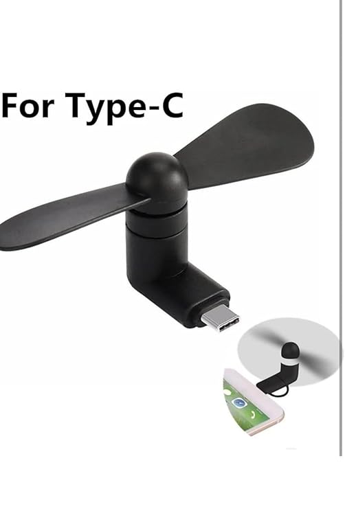Mobile Phones Mini Electric Fan, Cooler for Android Mobile/PC/Laptop and Power Bank Multicolor