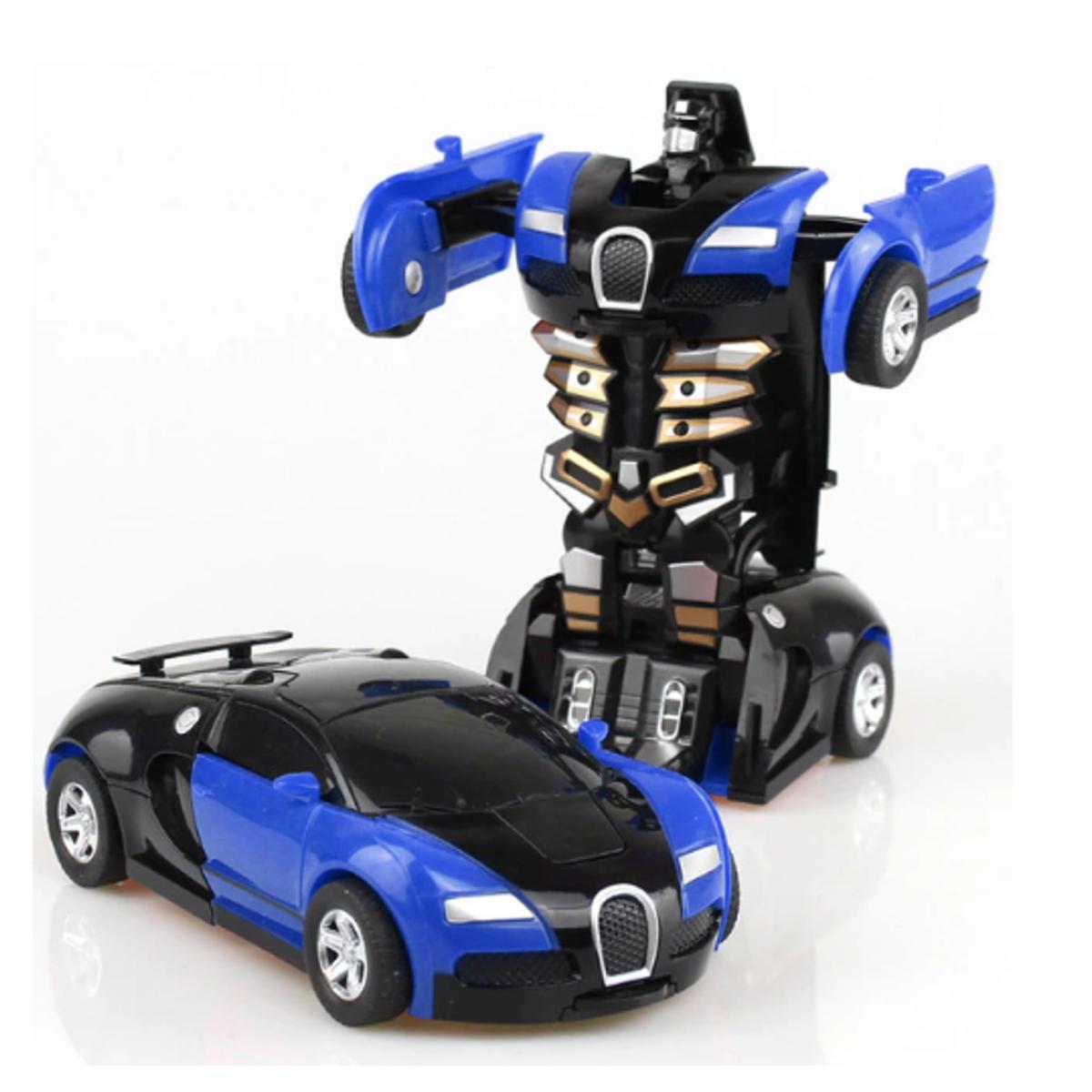Transformation Mini 2 In 1 Car Transformer Car Robot Toy Deformation Vehicles Toy Gift for Children Anime Action Collision Transforming Model