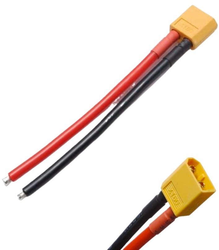 XT60 male Connector cable wire AWG16 10cm for RC Li-po Battery ESC