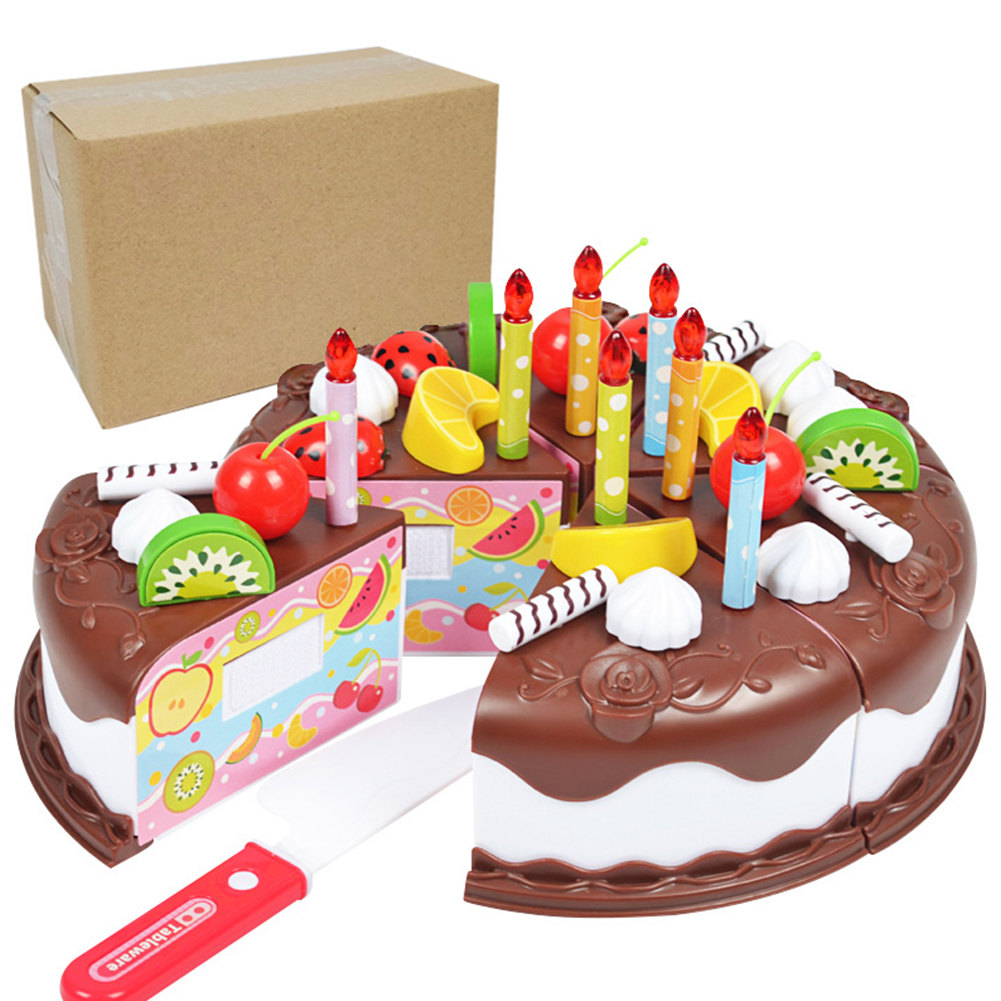 37pcs Sets Funny Toys Birthday Cake Diy Model Children Kids Early Educational Pretend Play Kitchen Food Plastic Toys Buy Online At Best Prices In Pakistan Daraz Pk