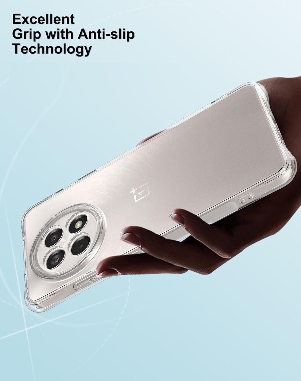 OnePlus 13R / Ace 5 Transparent Soft Silicone Back Cover with Corner Bumper Protection OnePlus 13R / Ace 5 Back Cover