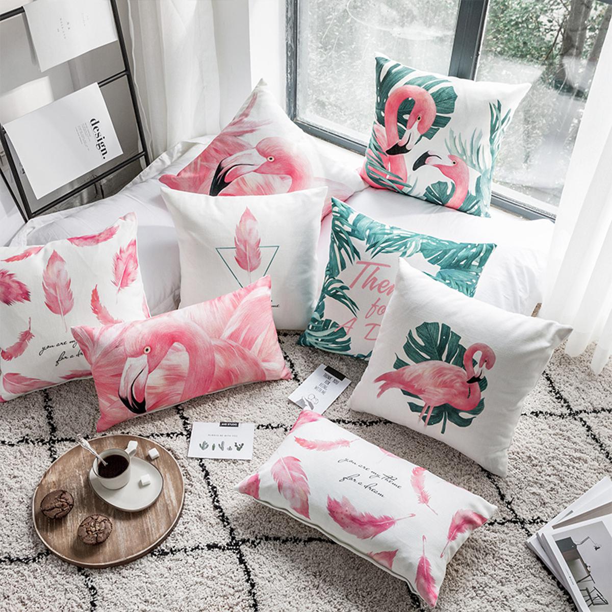 Pink flamingo pillows best sale