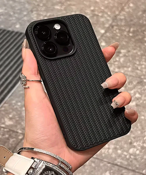 New Woven texture Case For 17/ 16 15// 14 13 12 11 Pro Max, 16/ Pro Max Desert Titanium Case / Cover. 15 / 16 Pro Max Desert Titanium Case. Case / Cover For Boys, Girls