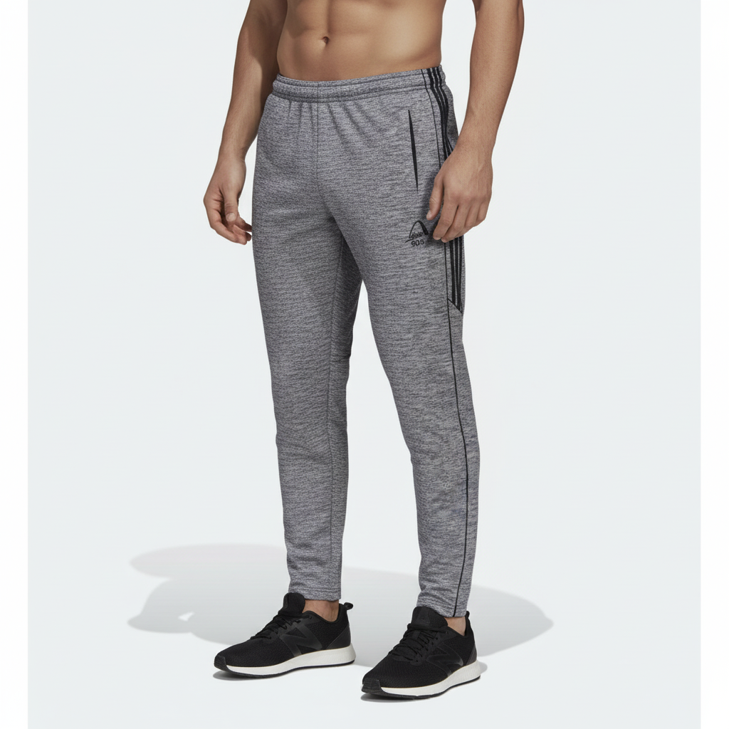 Athlico Men's Black Side Stripe Track Trouser | Slim Fit Sports Pants | Drawstring Waist