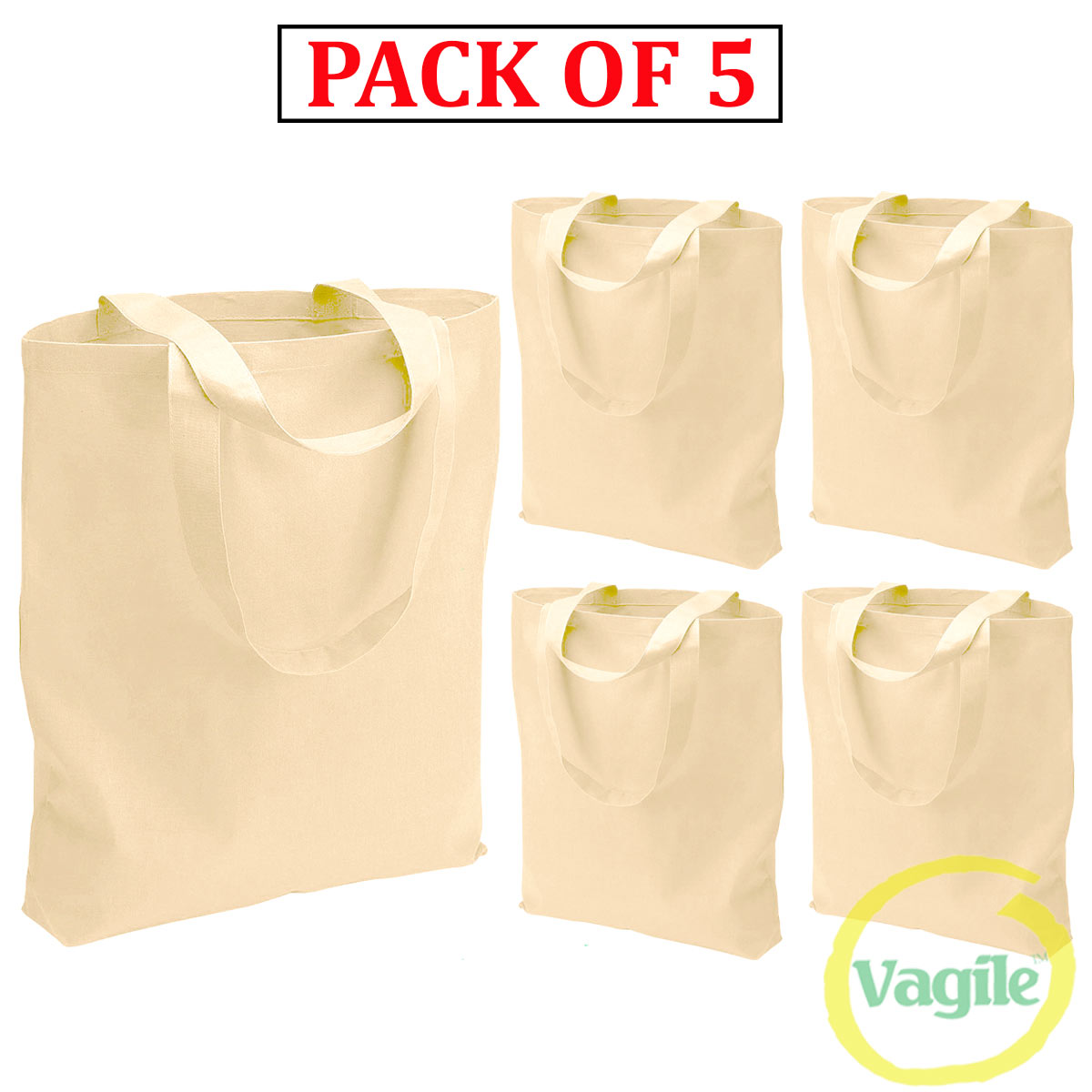 Vagile SUPER HEAVY WEIGHT COTTON SHOULDER CONTRAST TOTE SHOPPING BAGS FOR WOMENS