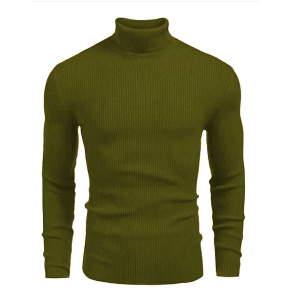 Trendy Fashion Premium Quality Slim Fit O-neck Lightweight Long Sleeve High Neck Turtleneck Elegant Sweaters for Men at Faiq Store