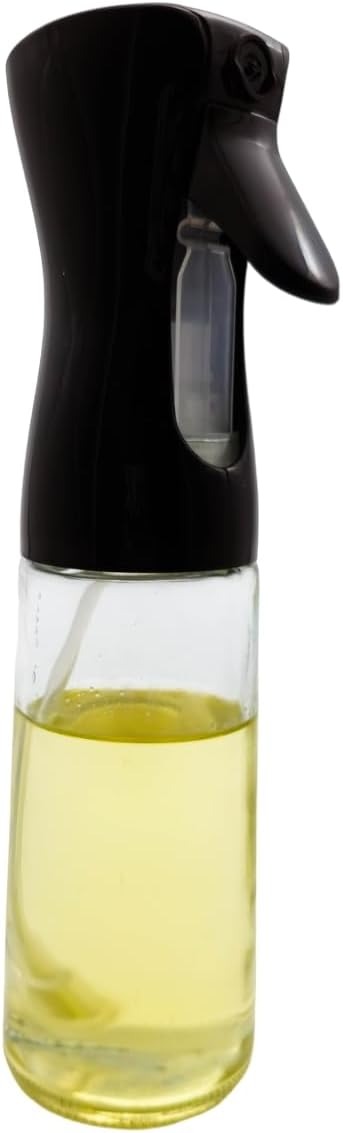 200ml Stainless Steel Olive Oil Sprayer Bottle with Adjustable Nozzle and Leak-Proof Design