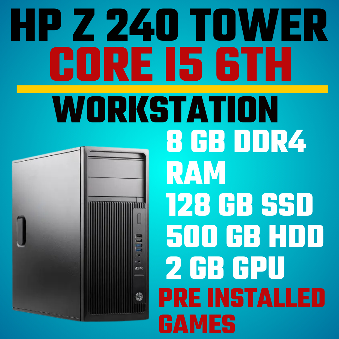 HP Z240 [E3-1270V5 8GB SSD&HDD GPU]（Buy HP Z240 Tower Workstation 