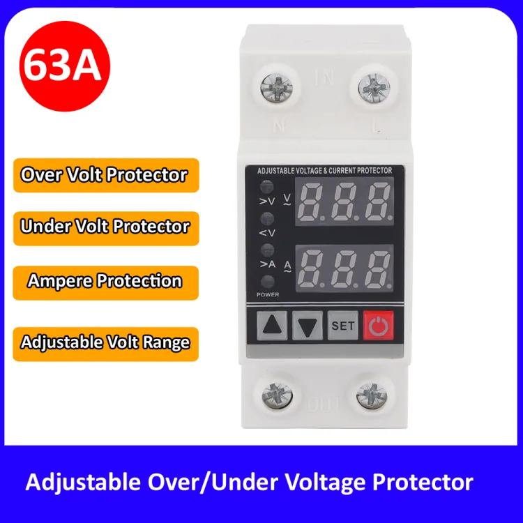 Current Voltage Protection Relay Dual Display 40a 230v Din, 52% OFF