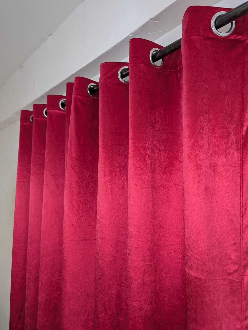 Imported Soft Velvet Curtains, ( 1 Piece) Premium Quality Luxury China Velvet Curtains, Size 4.5ft*8.5ft - Available in Elegant Colors And Shades.