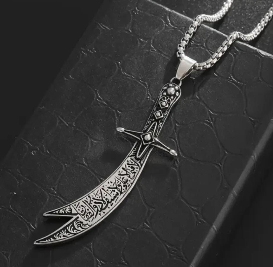 Zulfiqar Necklace Imam Ali Sword 100% Pure Stainless Steel