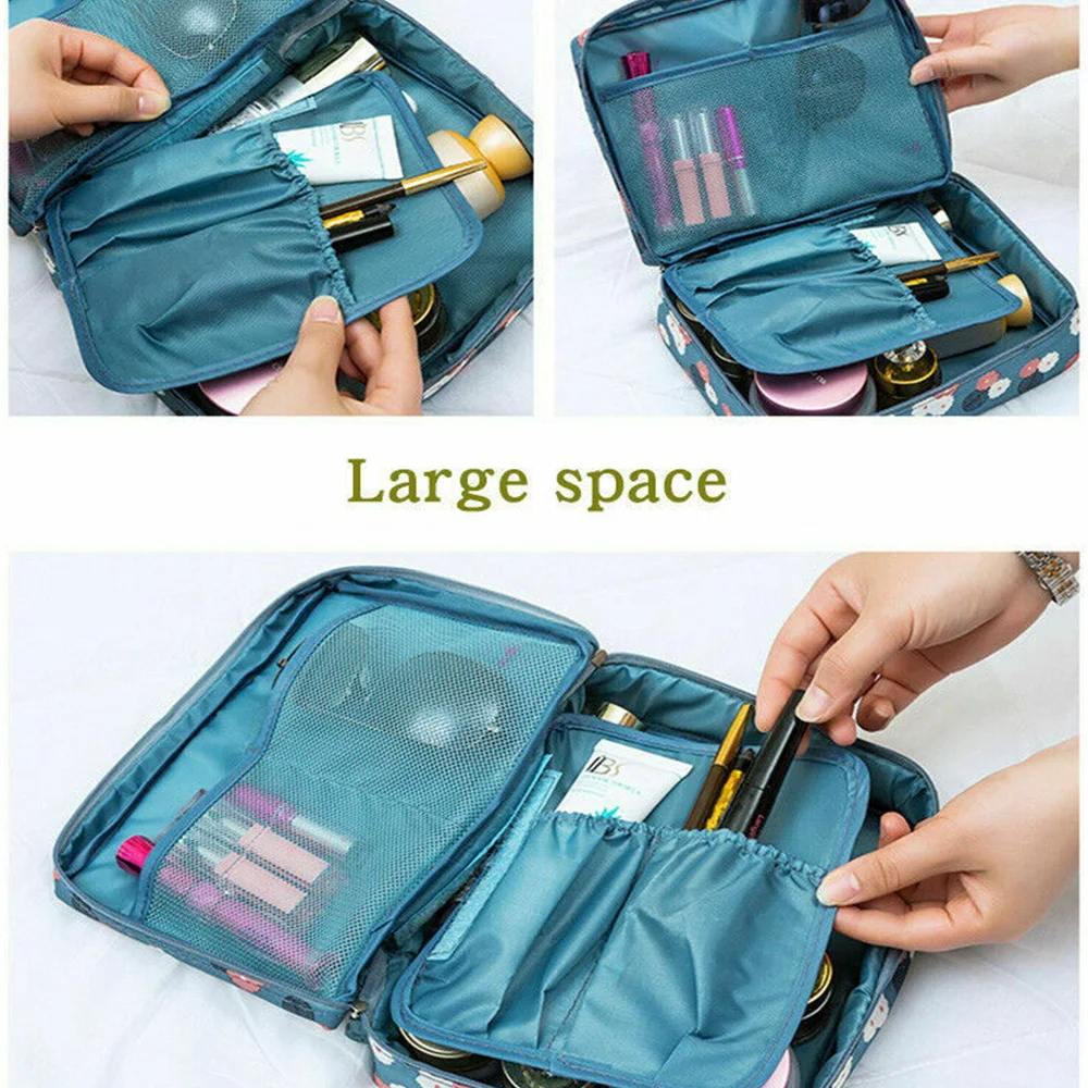 Multifunction Outdoor Makeup Bag for Women Portable Cosmetic Bag Toiletry Organizer Waterproof Female Storage Make Up Cases