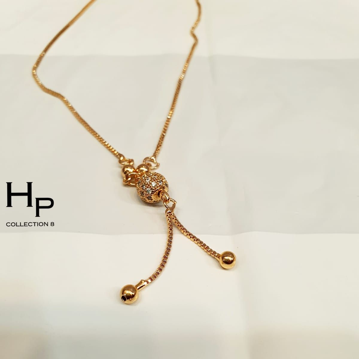 Ball Shape Gold Locket Chain Necklace Jewelry Pure Made By Steel Color Warranty Never Fade For Girls / Women