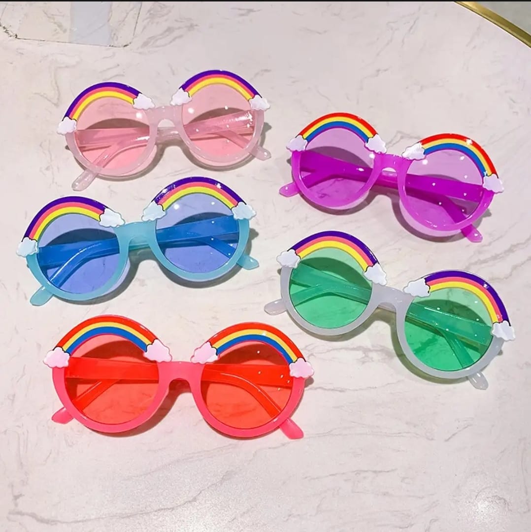 Children Boys Girls Sunglasses Rainbow Color Sun Glasses For Kids Summer Glasses Baby Glasses