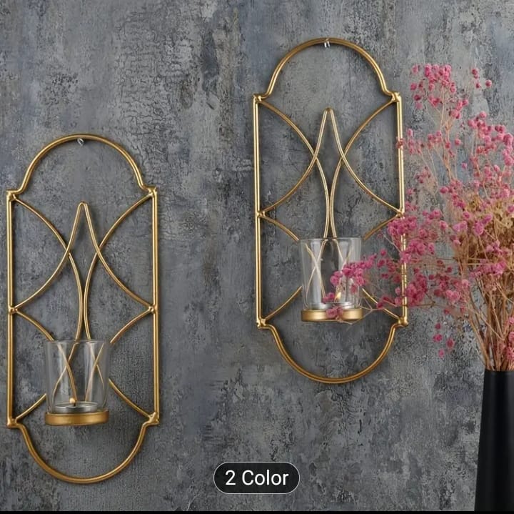 1PC Candle Holders Tealight Candle Holder Wall Mounted Metal Candle Holder, Candler