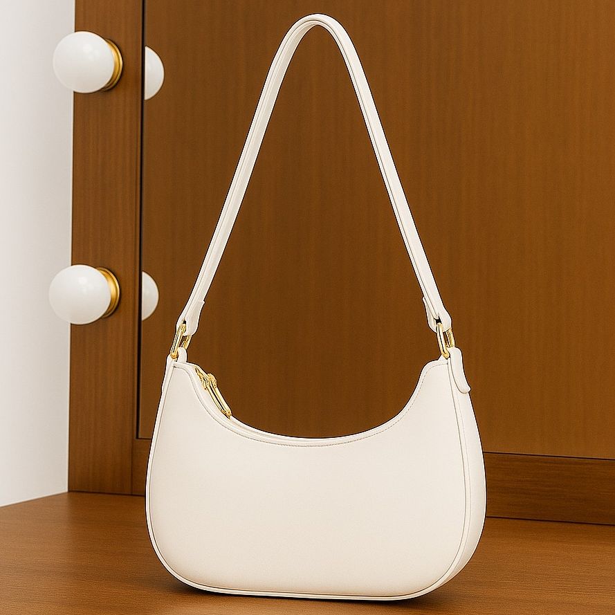 Half Moon Bag Handbag for girls - Bags for girls - Leather Bag for women - Shoulder bags for ladies - casual handbag - Phone pouch - Crossbody & Shoulder bag for gift - Purse for girls