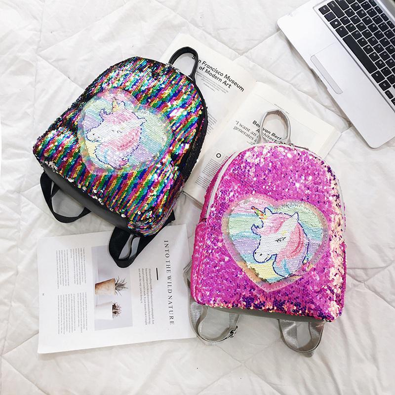 vidhi Shoppy Unicorn Sequin Bags for Kids – Glitter Bag for Girls
