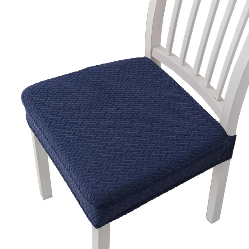 Stretchable T-Shaped Chair Cover - Modern  tuff title Dining Seat Slipcover, Machine Washable, Elastic Band Closure, Spandex/Polyester Blend for Home Decor