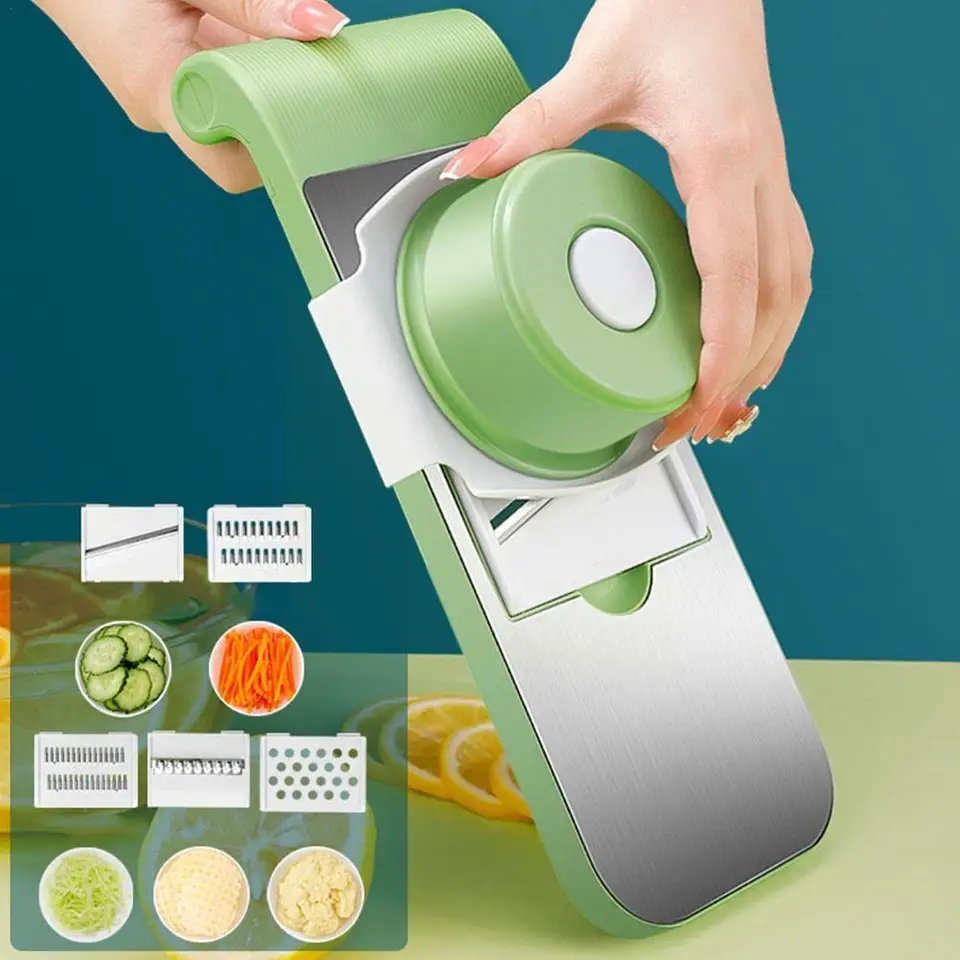 Stainless Steel 5 in 1 Vegetable Cutter Slicer Chopper