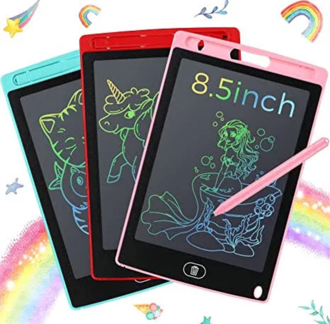 LCD Writing Tablet Electronic Slate E-writer Digital Memo Pad Erasable Writing Board Learning Toys And Gadgets For Educational And Daily Life Routine Notebook Purpose - 10 Inch & 8.5 Inch price in Pakistan