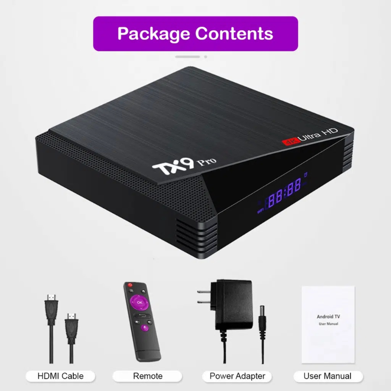 TX9 Pro 6K Ultra HD 8GB RAM And 128GB ROM Smart Android TV Box