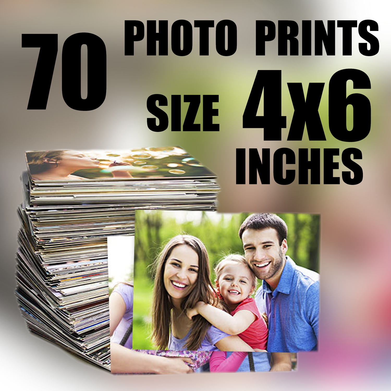 4x6 Customized Photo Print Single & Set of 5/10/15 pcs with Digital High Quality Resolution