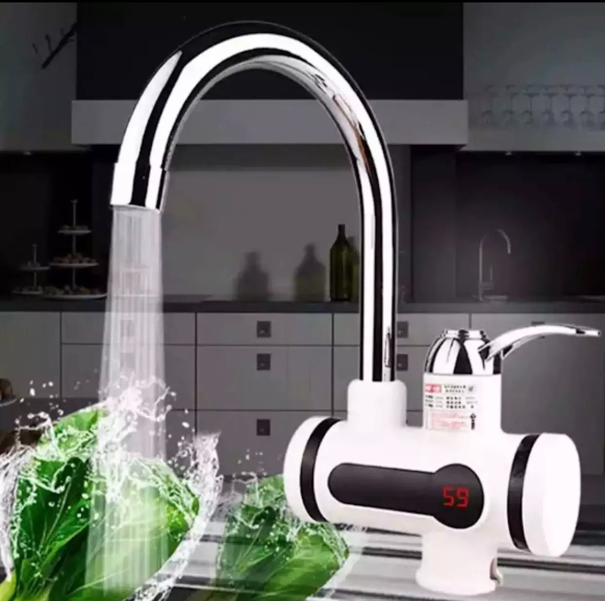 Hot Water Tap - Geyser - Electric Geyser - Instant Heating Electric Water Heater Faucet - Instant Electric Water Heater Tap