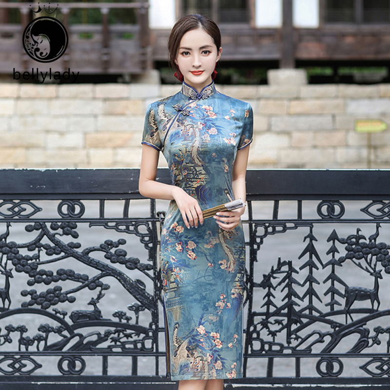 Gold qipao cheap