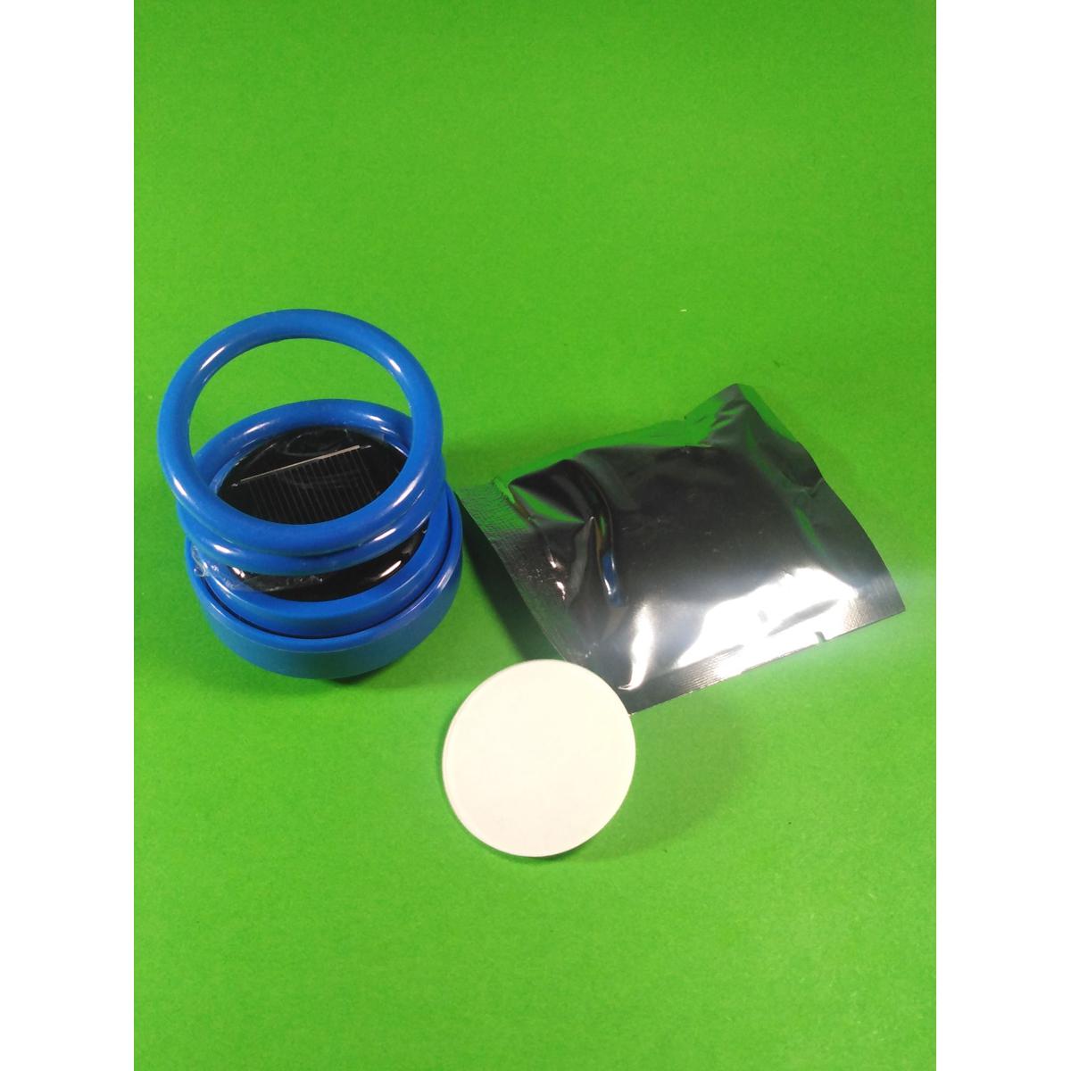 BIG Size Solar Power Ring Car Aroma For Car Dashboard Decoration # BLUE